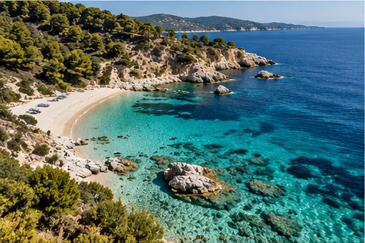 Aegean private beach